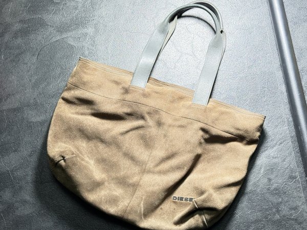 B739●80 DIESEL ディーゼル スウェード素材 ブリーフケース バック ショルダー