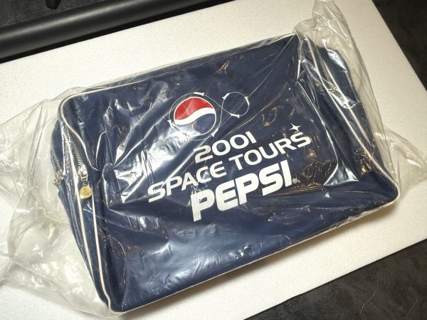 B749●ペプシデザインバック　ショルダーバック　2001　SPACE TOORS　レトロバック　未使用