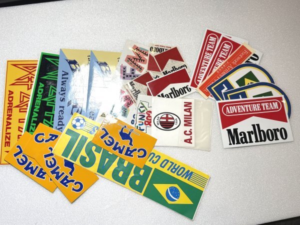 B752●未使用　レトロステッカーセット　マルボロ　タバコ　キャメル　FM　ビンテージ　色々セット