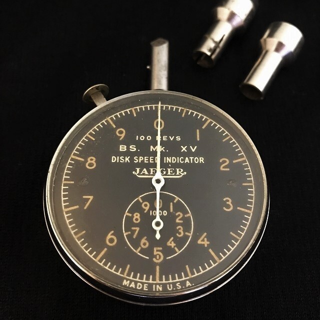 マニア向け WW2 NAVY イエーガー　JAEGER SPEED INDICATOR （ポータブルタコメーター・ノルデン爆撃照準器・アメリカ製）