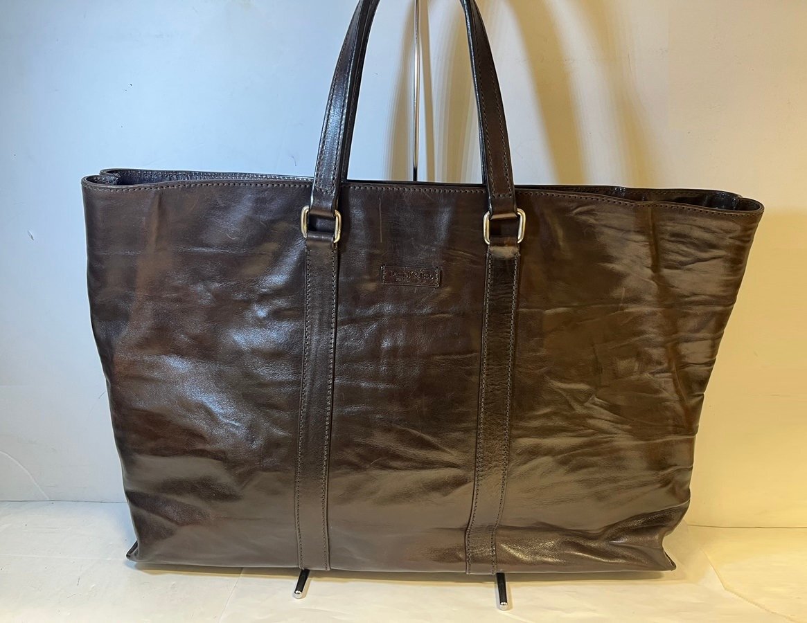 Daniel&Bob　 ダニエルアンドボブ 　レザートートバッグ　ダークブラウン　メンズ　