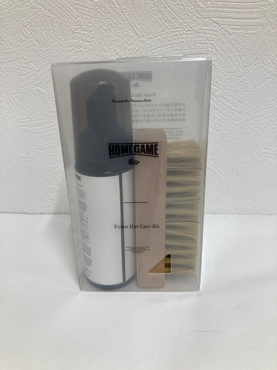 HOMEGAME x　KicksWrap Foam　Hat　Care　Kit　クリーナー60ml 　ブラシ　セット　試し使いのみ