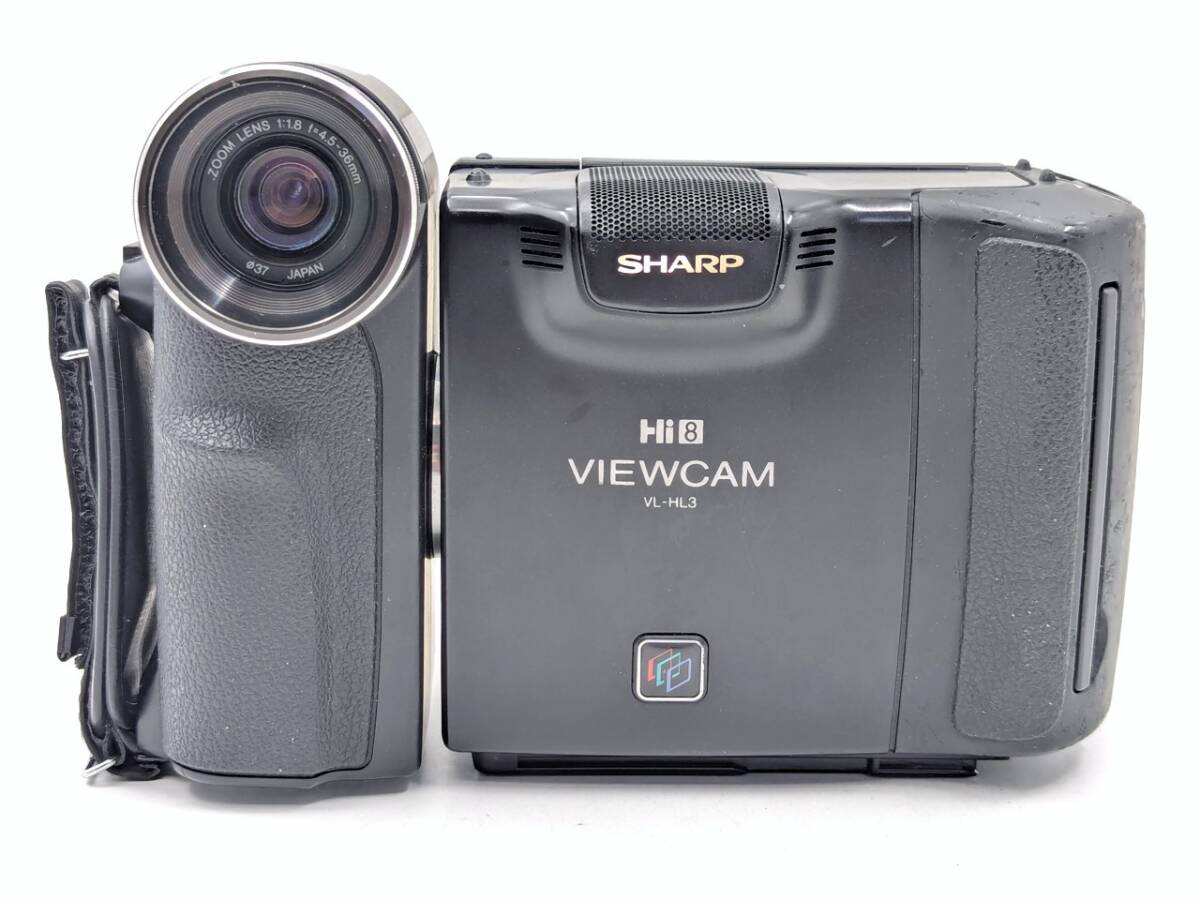 ★☆中古 良品 SHARP VL-HL3 本体のみ シャープ ビデオカメラ 動作確認/点検清掃済 Video8/Hi8 対応 8mmテープのダビングに！SC-3-12☆★