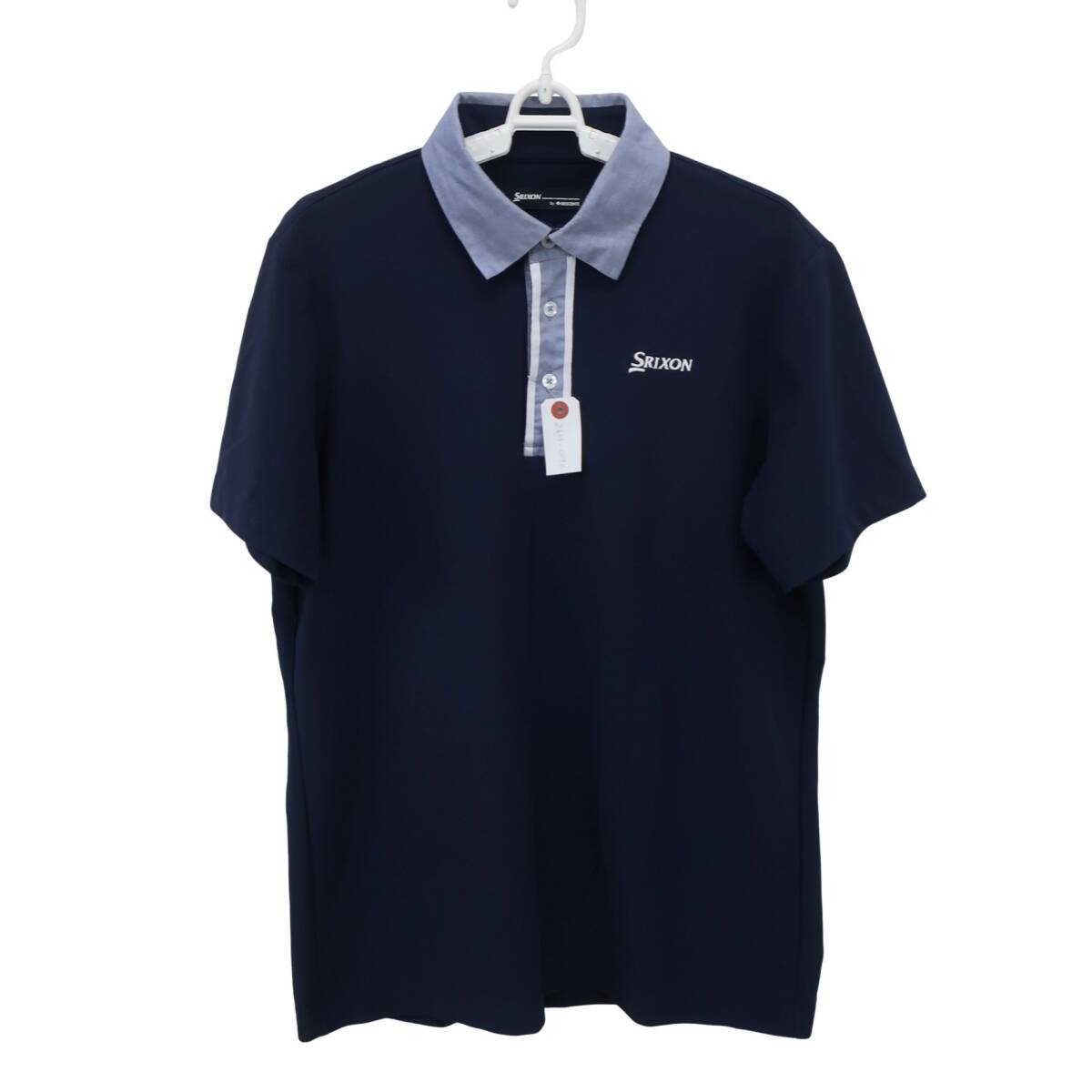 【美品】SRIXON(スリクソン) ポロシャツ ネイビー メンズ L ゴルフウェア 2603-0092 中古
