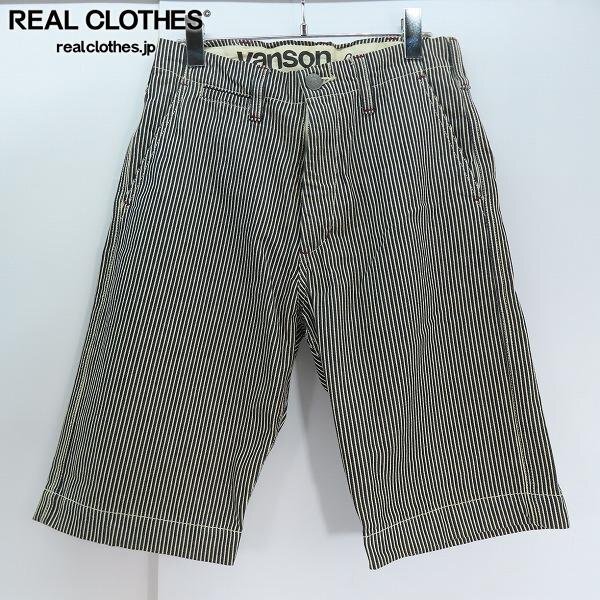 VANSON/バンソン ストライプ ハーフ パンツ/30 /060