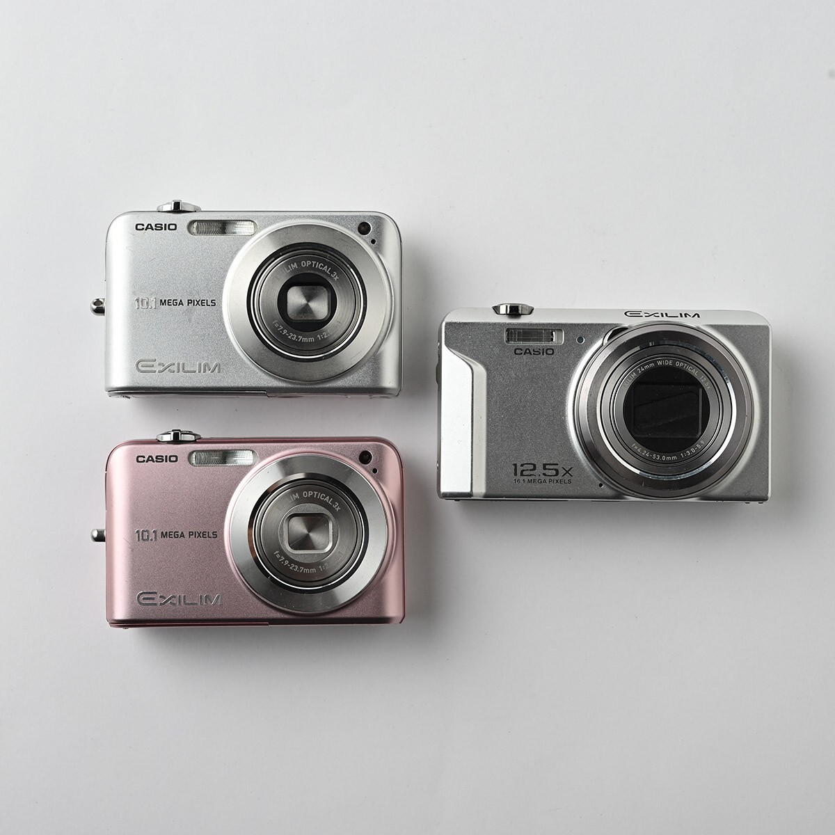 CASIO EXILIM 3点 まとめ バッテリー有【動作未確認/ジャンク】 EX-Z1050 EX-Z1080 EX-ZS160 デジタルカメラ コンデジ カシオ F