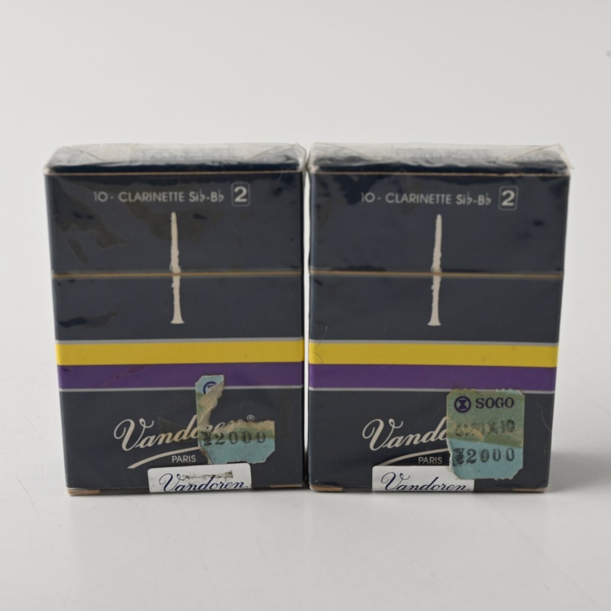 【未開封】Vandoren B♭クラリネット リード 合計20枚 (2箱) トラディショナル 硬さ 2 バンドーレン ベークラ まとめ H