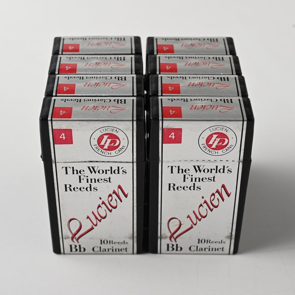 【未開封】Lucien B♭クラリネット リード 合計80枚 (8箱) 硬さ 3-1/2 ルシアン ベークラ まとめ F