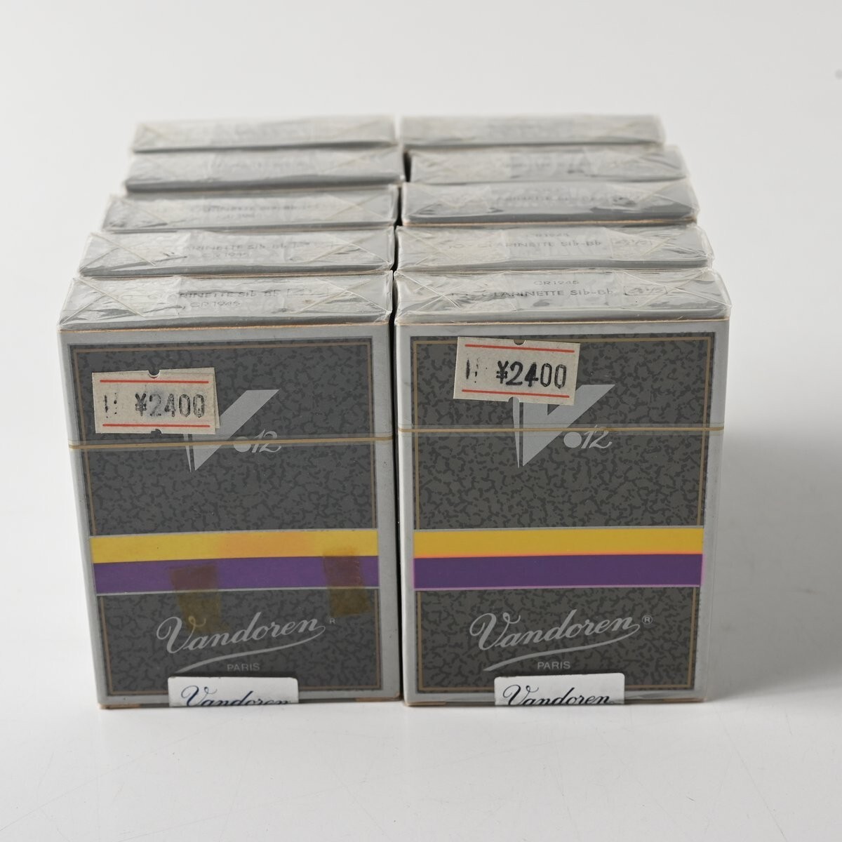 【未開封】Vandoren B♭クラリネット リード 合計100枚 (10箱) V12 硬さ 4-1/2 バンドーレン ベークラ まとめ C