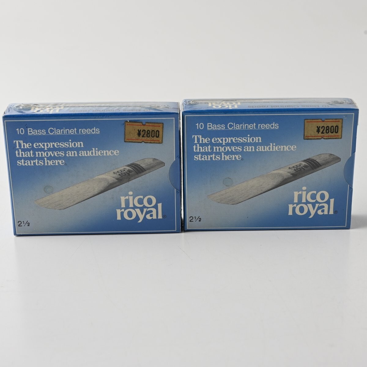 【未開封】RicoRoyal バスクラリネット リード 合計20枚 (2箱) 硬さ 2-1/2 D'Addario ダダリオ バスクラ まとめ G
