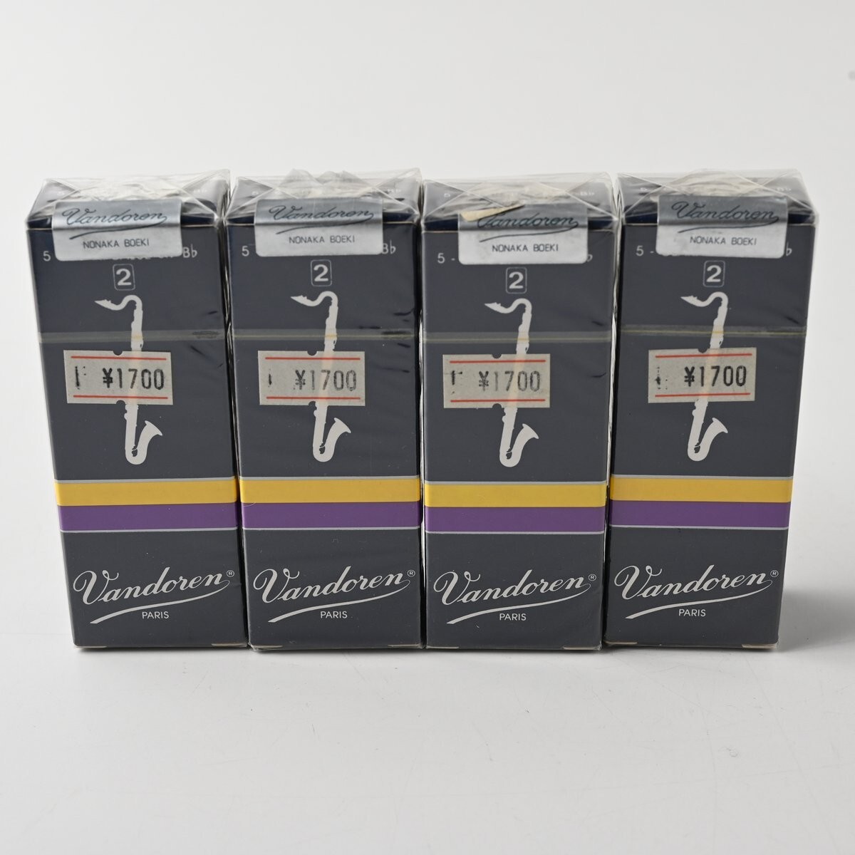 【未開封】Vandoren バスクラリネット リード 合計20枚 (4箱) トラディショナル 硬さ 2 バンドーレン バスクラ まとめ D