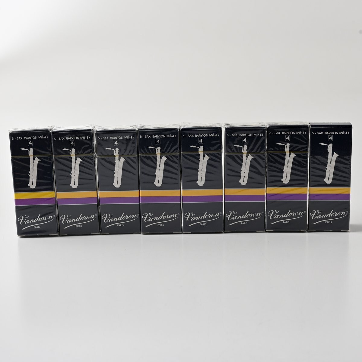 【未開封含】Vandoren バリトンサックス リード 合計40枚 (8箱) トラディショナル 硬さ 4 バンドーレン まとめ L