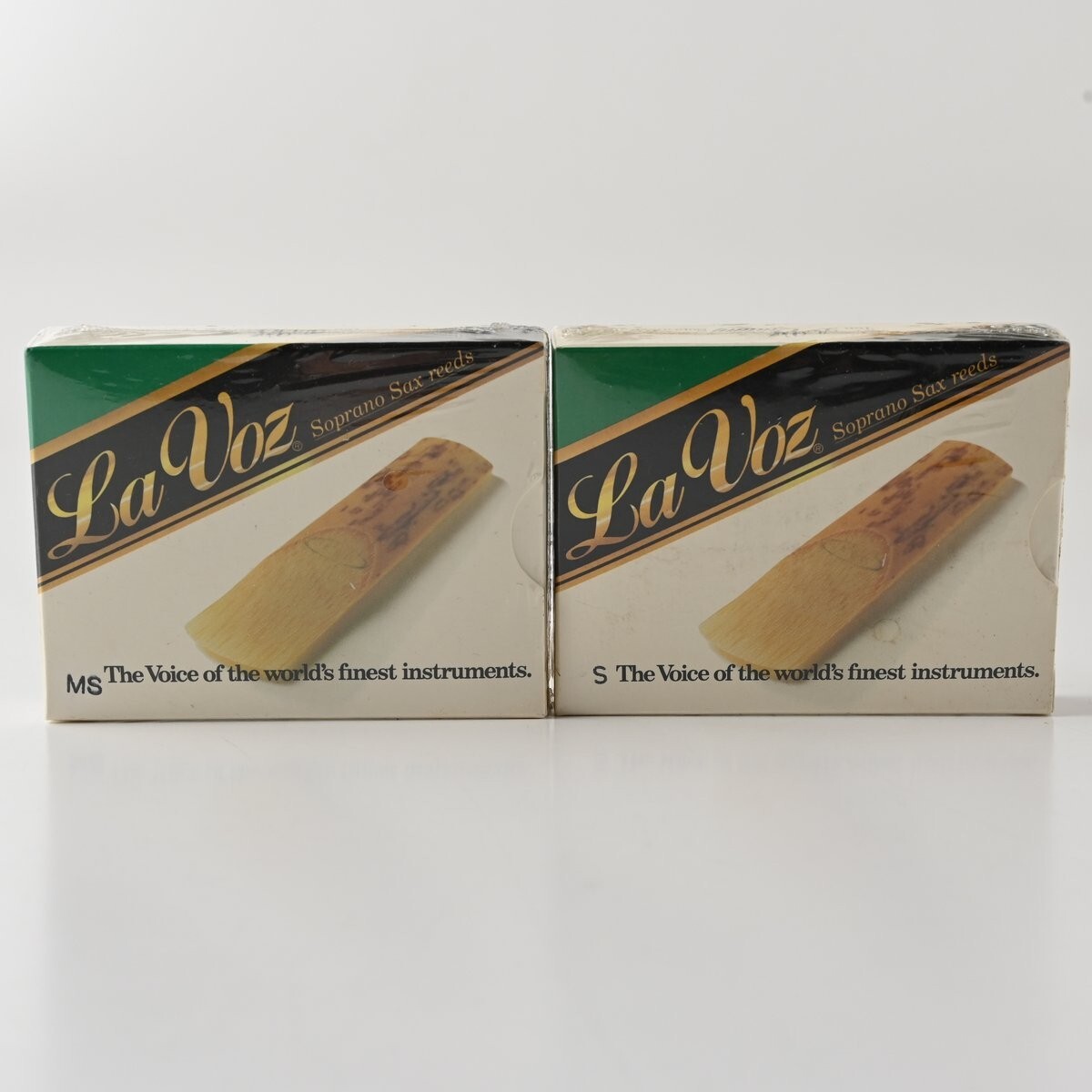 【未開封】La Voz ダダリオ ソプラノサックス リード 合計20枚 (2箱) 硬さ S / MS D'Addario ラ・ボーズ まとめ D