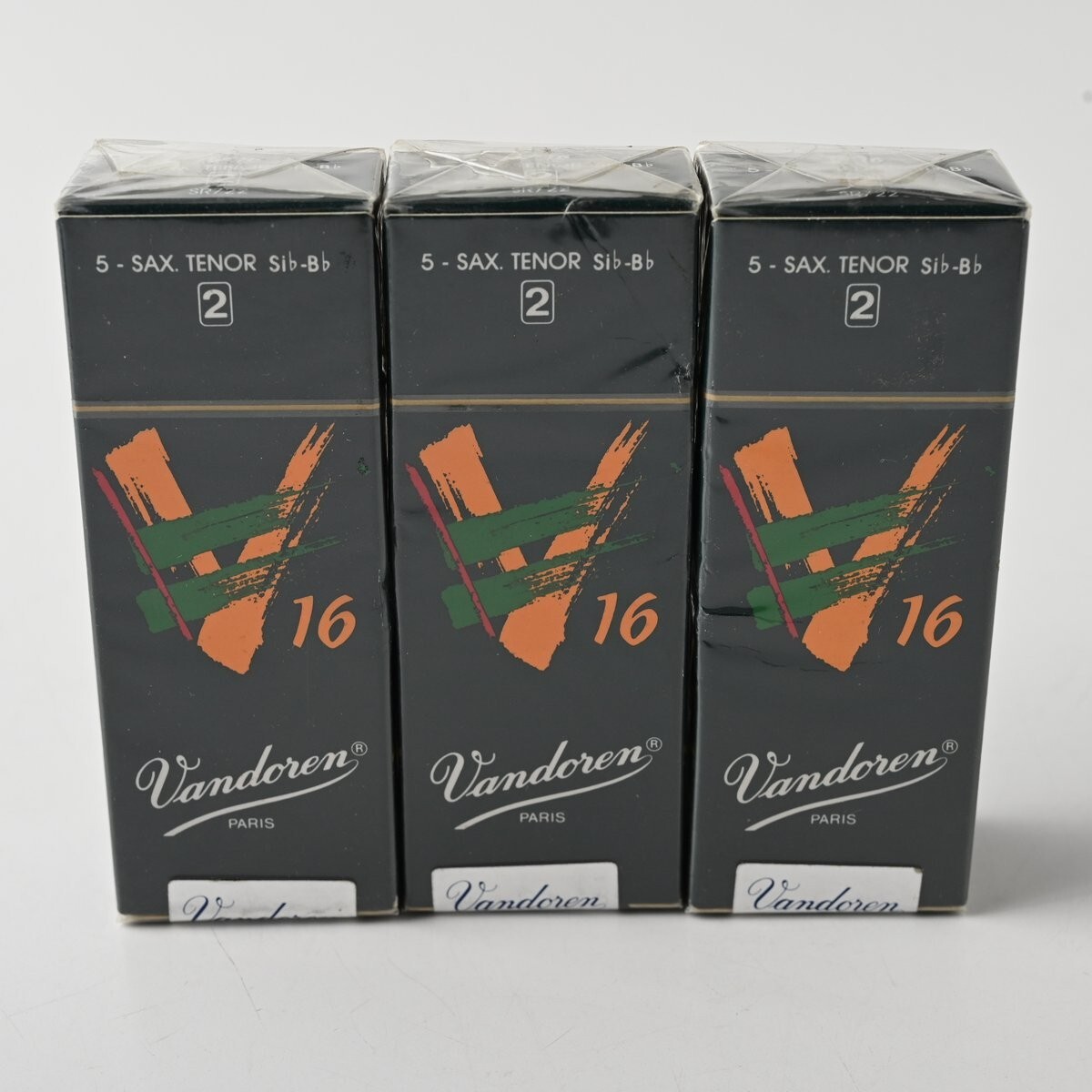 【未開封】Vandoren テナーサックス リード 合計15枚 (3箱) V16 硬さ 2 バンドーレン まとめ C