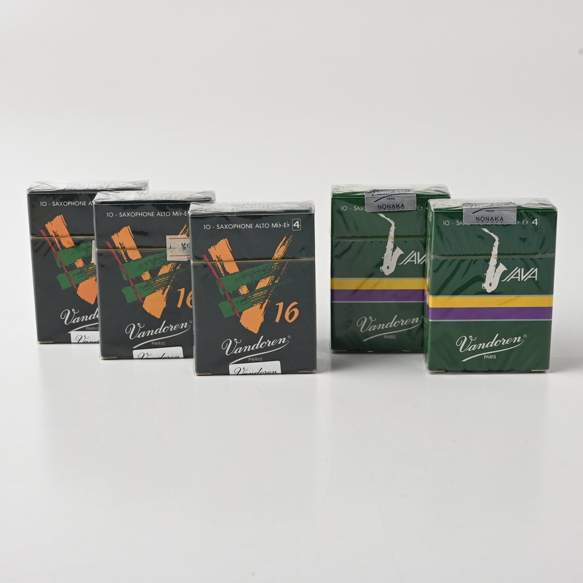 【未開封】 Vandoren アルトサックス リード 5箱 まとめ V16 JAVA 硬さ 4 バンドーレン B