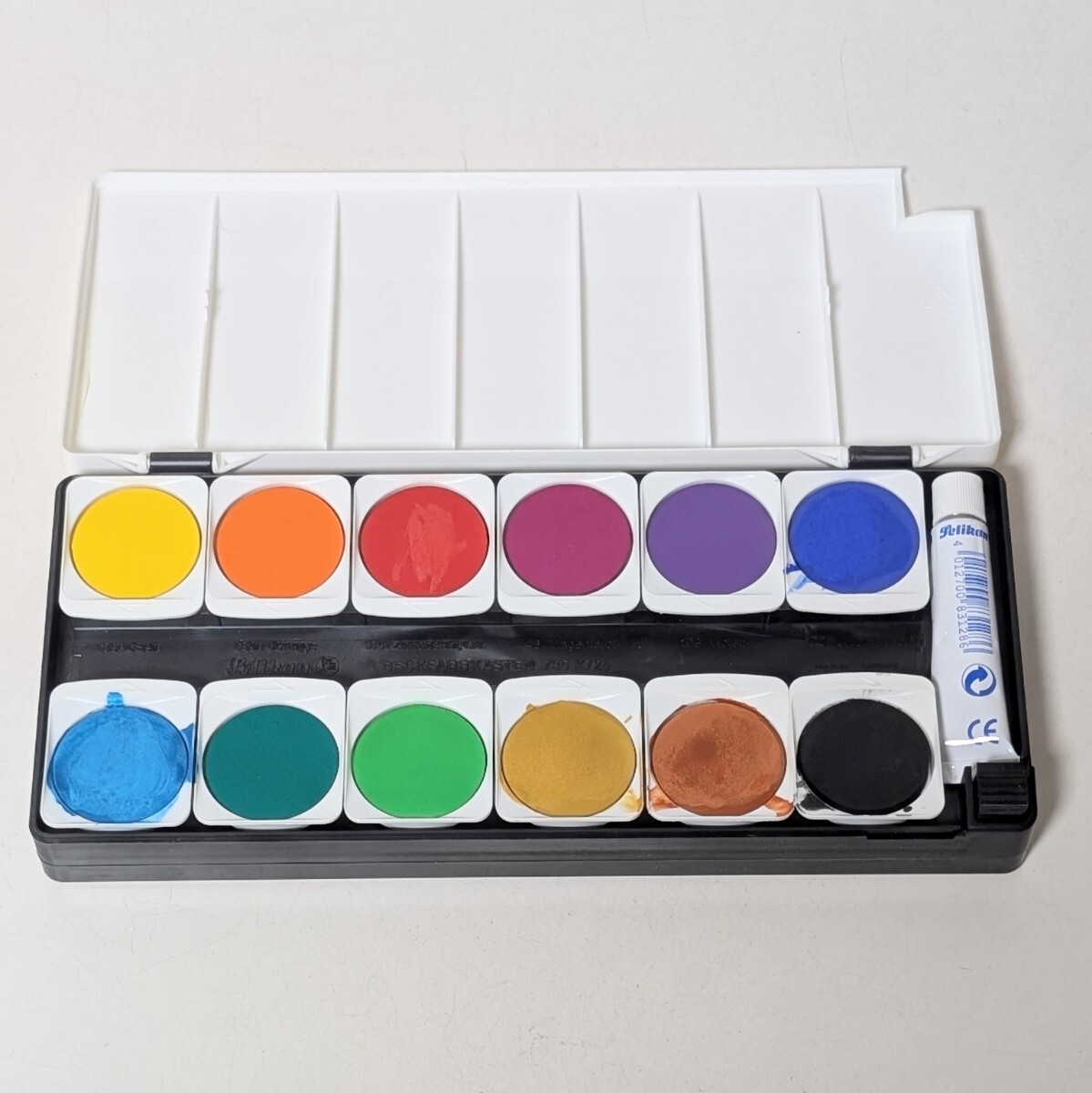 Pelikan DECKFARBKASTEN ペリカン 固形水彩絵具 12色 パレット付