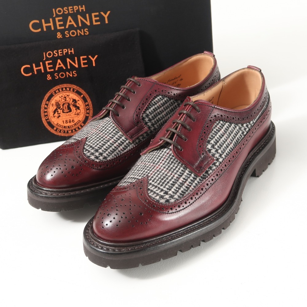 未使用 JOSEPH CHEANEY ジョセフ チーニー MAUDE 2 GV ドレスシューズ サイズ4D ウイングチップ コンビシューズ