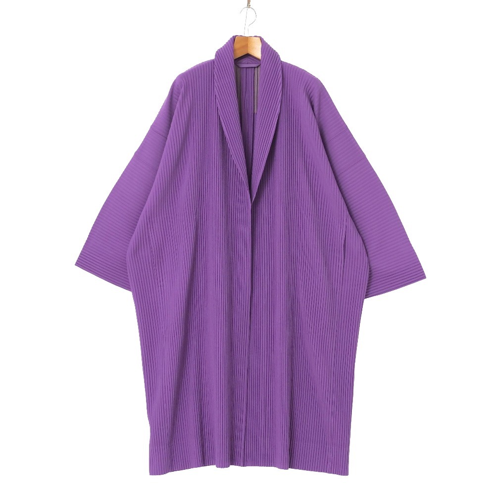 美品 2023SS■HOMME PLISSE ISSEY MIYAKE オム プリッセ イッセイミヤケ コート サイズ3 プリーツ