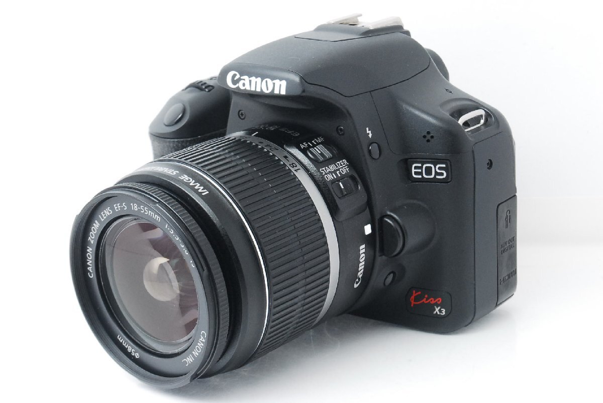 Canon キヤノン EOS Kiss X3 レンズキット 16GBSDカード付き ショット数1926回 d000061