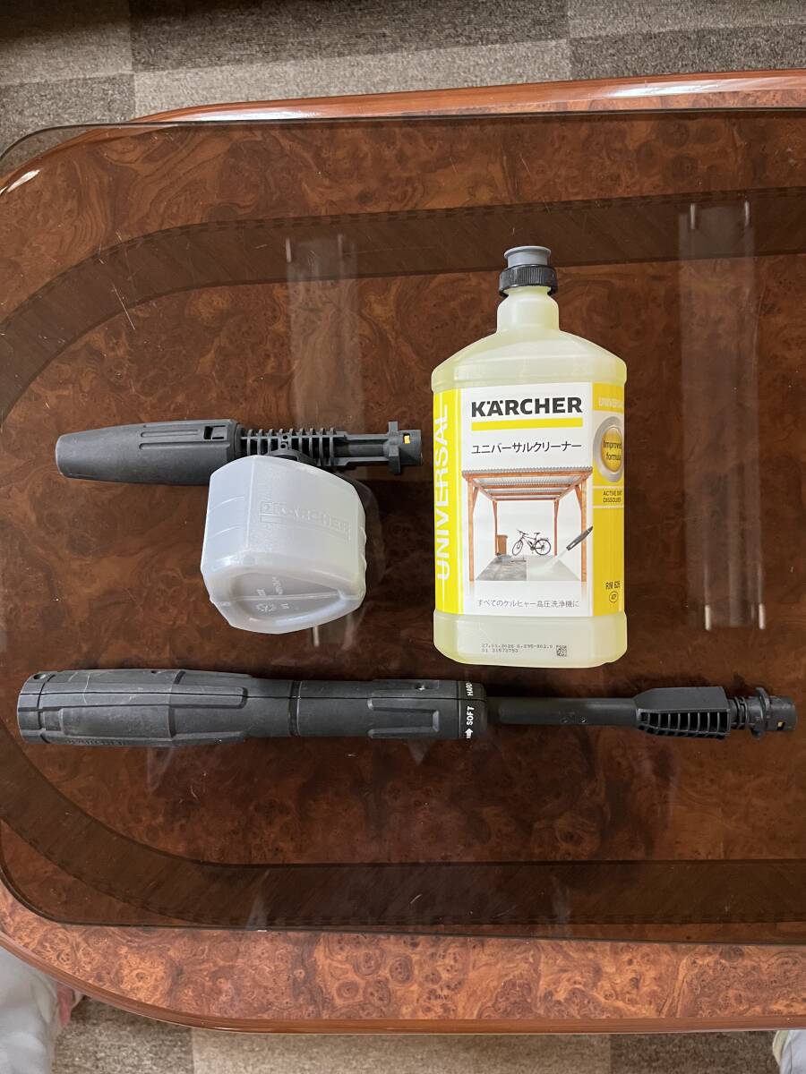 【未使用】ケルヒャー ユニバーサルクリーナー1リッター＆バリオスプレーランス ジェット＆フォームジェット 合計3点セット K2～K5に共通