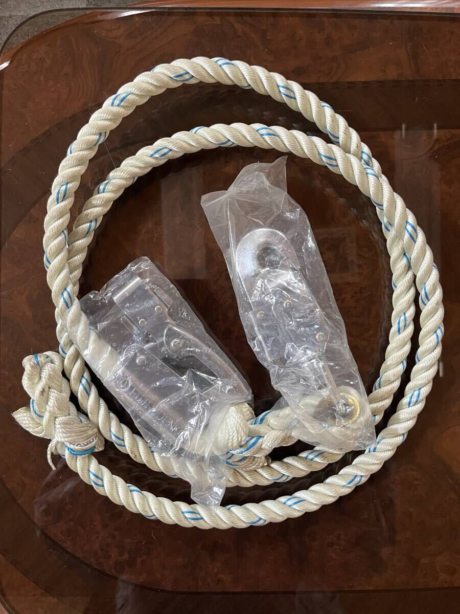 未使用 FUJII DENKO 藤井電工 SNAP HOOK FS-70 U字つり専用 作業用安全帯 転落防止 高所作業 DIY 全長約2,15m