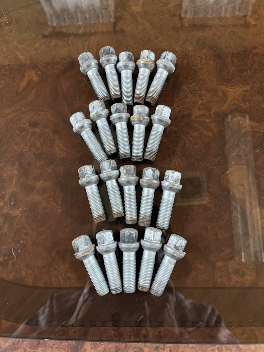 純正 BENT ベンツ W220用 ボルトナット 20本 首下約40mm 