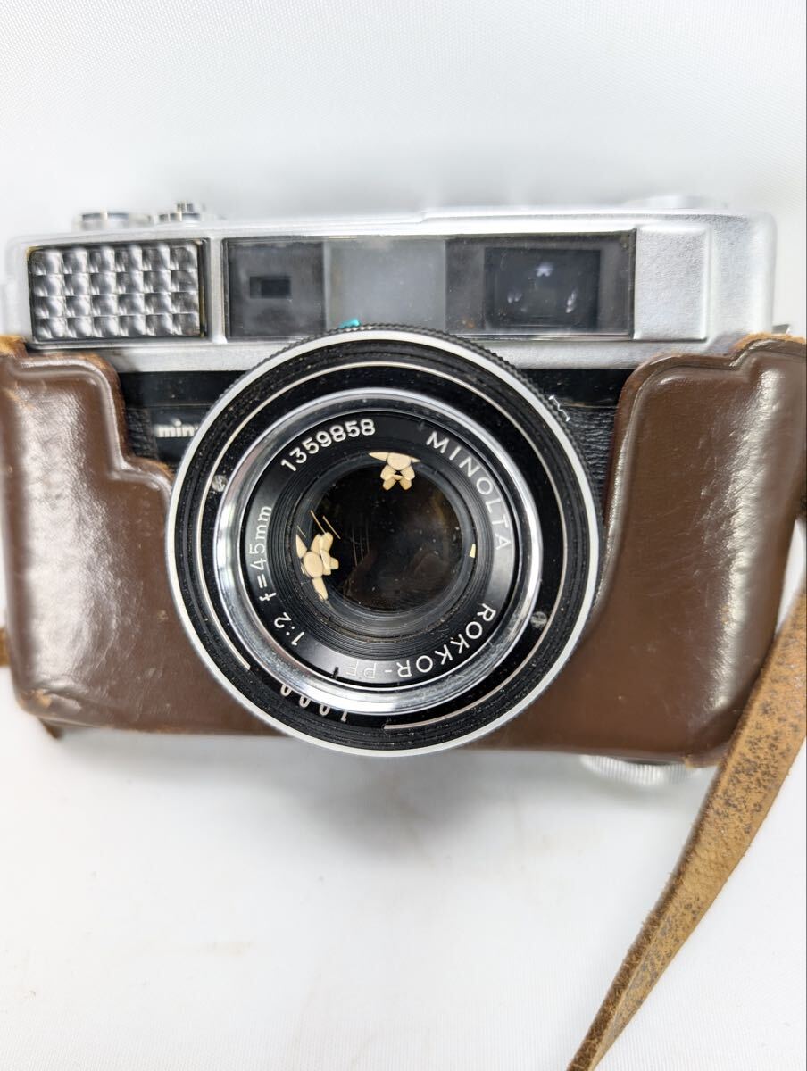 ★希少・ケース・キャップ付 ★ minolta AL ミノルタ 初代 1/1000秒シャッター搭載 レンジファインダー フィルムカメラ　管理Do13
