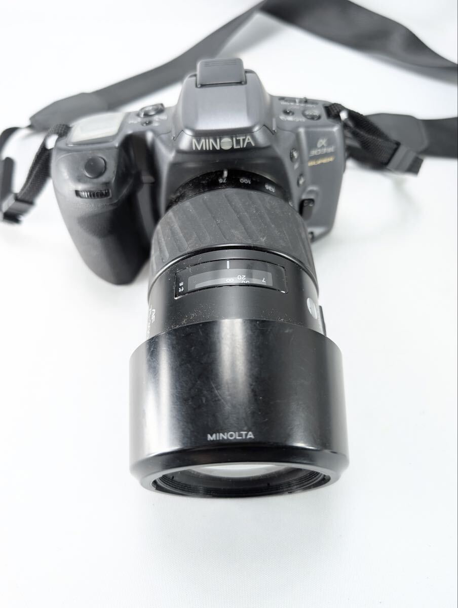 MINOLTA α-303si SUPER ミノルタ 一眼レフ フィルムカメラ AF 75-300mm レンズセット 現状品 管理Do