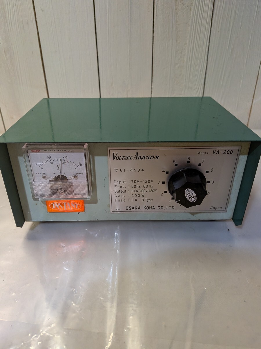 M-157/OSAKA KOHA 電圧調整器 ボルテージアジャスター VA-200 