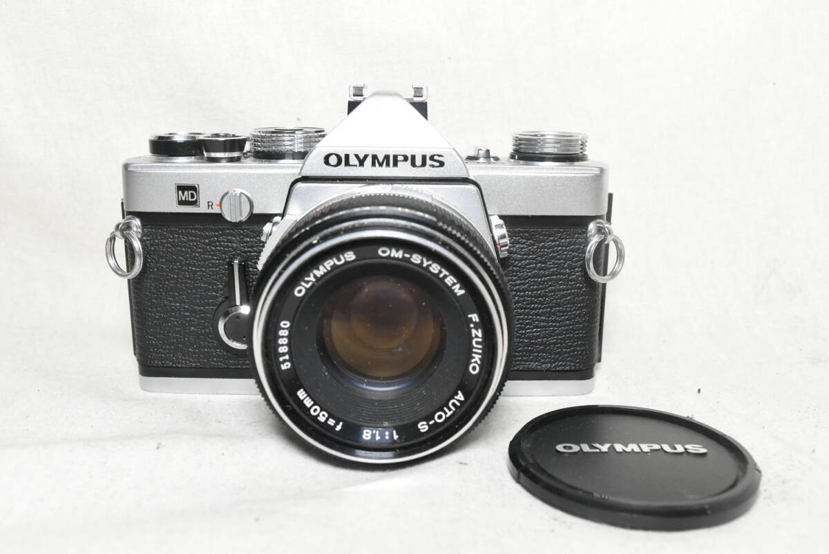 OLYMPUS　オリンパス　OM-1　MD　フィルムカメラ　F.ZUIKO　AUTO-S 1:1.8 f=50mm レンズ