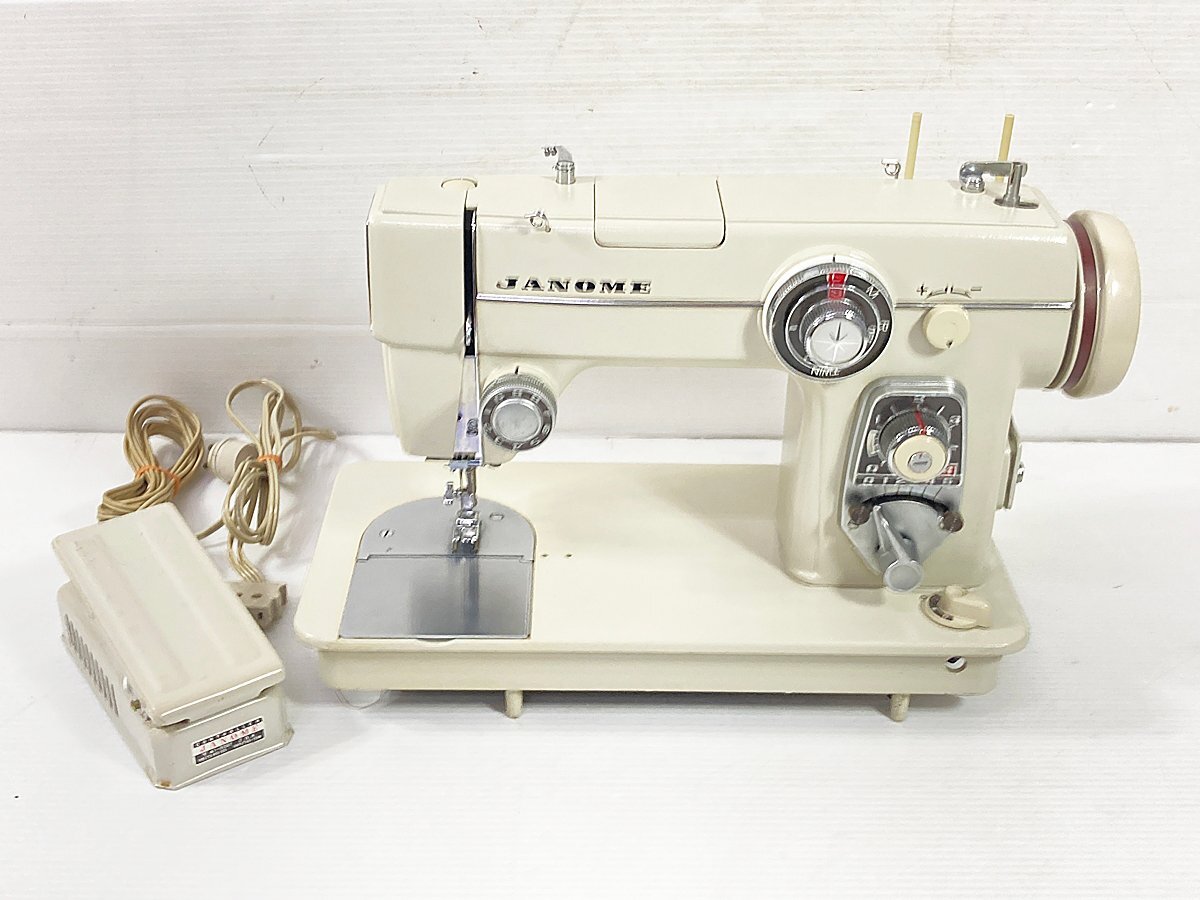 ∞ JANOME ジャノメ ミシン ダイヤルスーパー70 MODEL 680 フットコントローラー 現状品 □H8