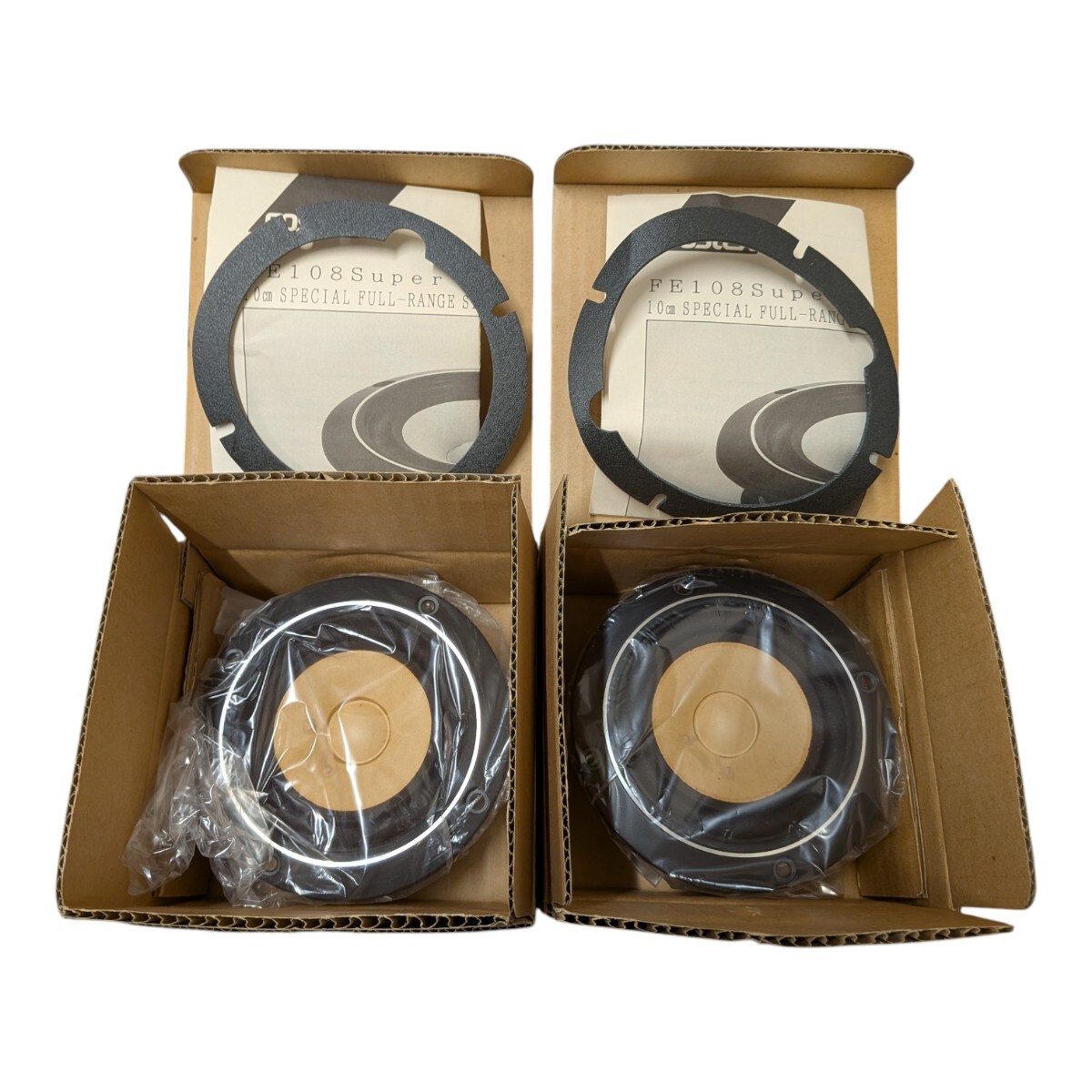 【未使用】FOSTEX 10cmスペシャル フルレンジ スピーカーユニット ペア 8Ω FE108S SUPER★