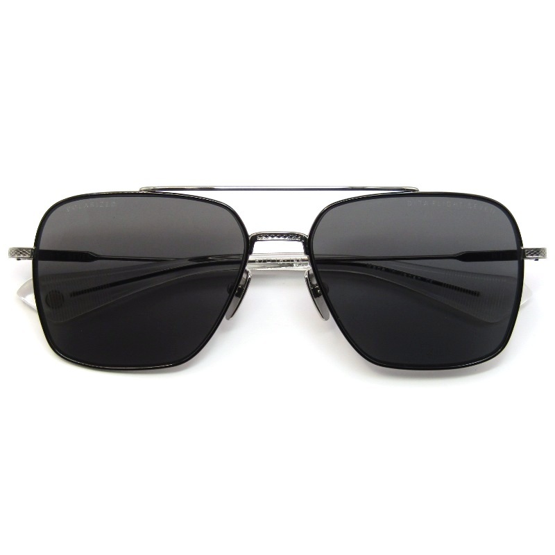 美品 DITA ディータ サングラス FLIGHT-SEVEN DTS111-57-05 日本製 フライトセブン 偏光 Black Palladium/Black Enamel 61004865