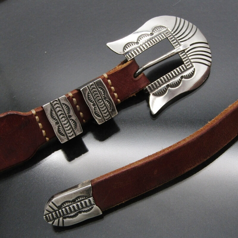 Sunshine Reeves ナバホ族 レインジャーベルト スタンプワーク サンシャインリーブス ベルト/BRAVES製 28012038