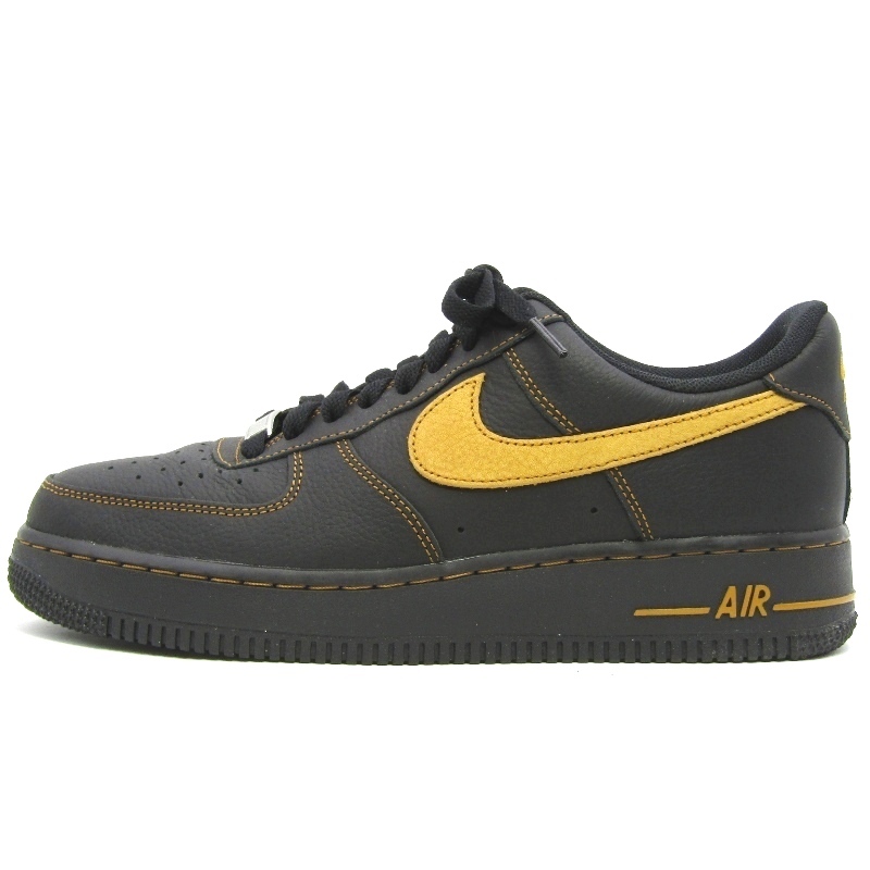 美品 NIKE ナイキ 26cm AIR FORCE 1 '07 LV8 HQ2037-003 エアフォース1 デザートオークル ステッチパック BLACK/DESERT OCHRE 35005340