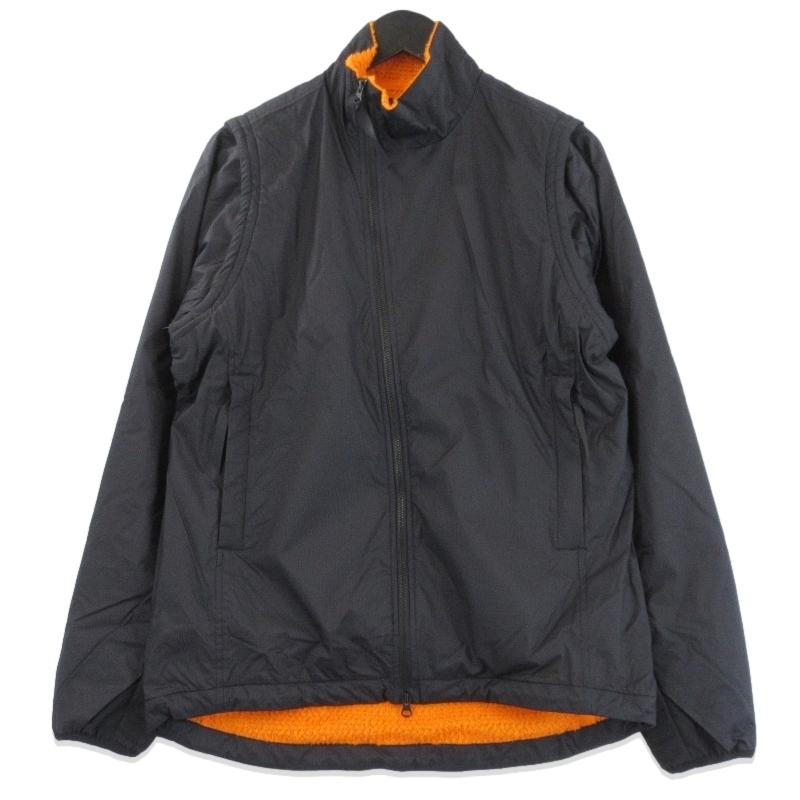 未使用 山と道 ヤマトミチ Light Alpha Vest/Jacket UNISEX ライトアルファベスト ジャケット デタッチャブル 2WAY Black S 70017564