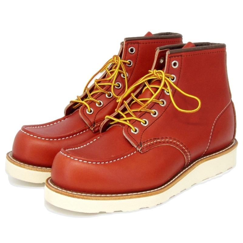 未使用 REDWING レッドウィング US7.5E 25.5cm モックトゥ 8875 復刻四角犬タグ CLASSIC MOC 赤茶 オロラセット ポーテージ 35005347