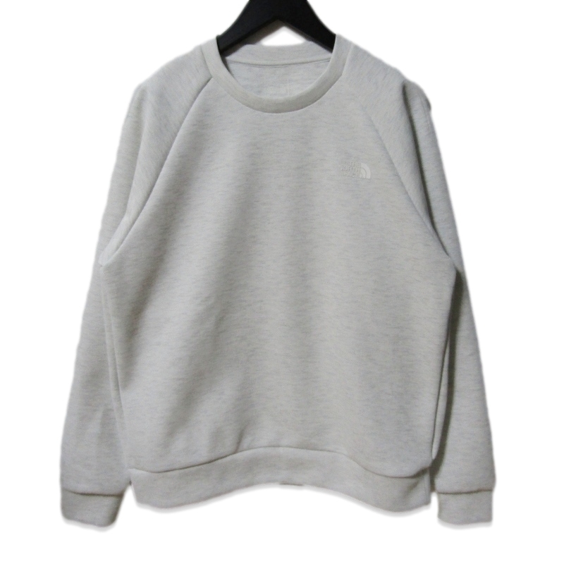 美品 THE NORTH FACE ノースフェイス テックエアースウェットクルー NT62584 Tech Air Sweat Crew ホワイトミックスグレー L 27112977