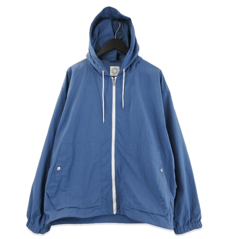 ORCIVAL オーシバル フーデッドジップジャケット OR-A0504 ONB ナイロンジャケット RECYCLE NYLON TAFFETA ZIP ブルー 5 71015300