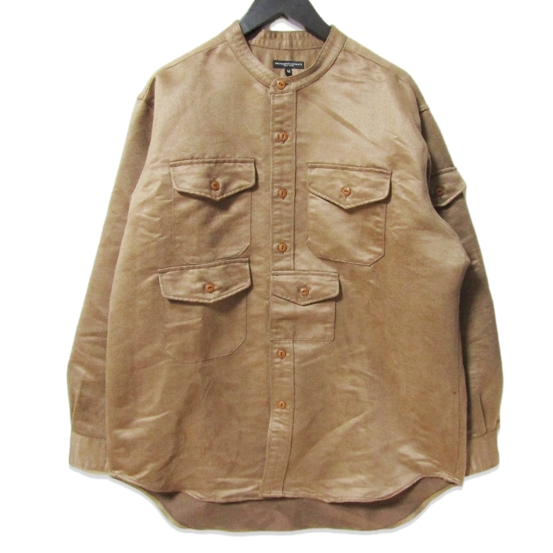 Engineered Garments エンジニアドガーメンツ ノースウェスタンシャツ フェイクスエード 長袖シャツ USA製 ブラウン M 27113160