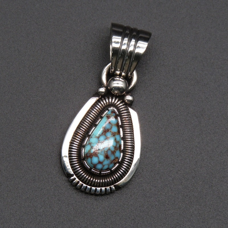 美品 Will Vandever ナバホ族 ペンダント ターコイズ ウィルバンデバー トップ 80007370