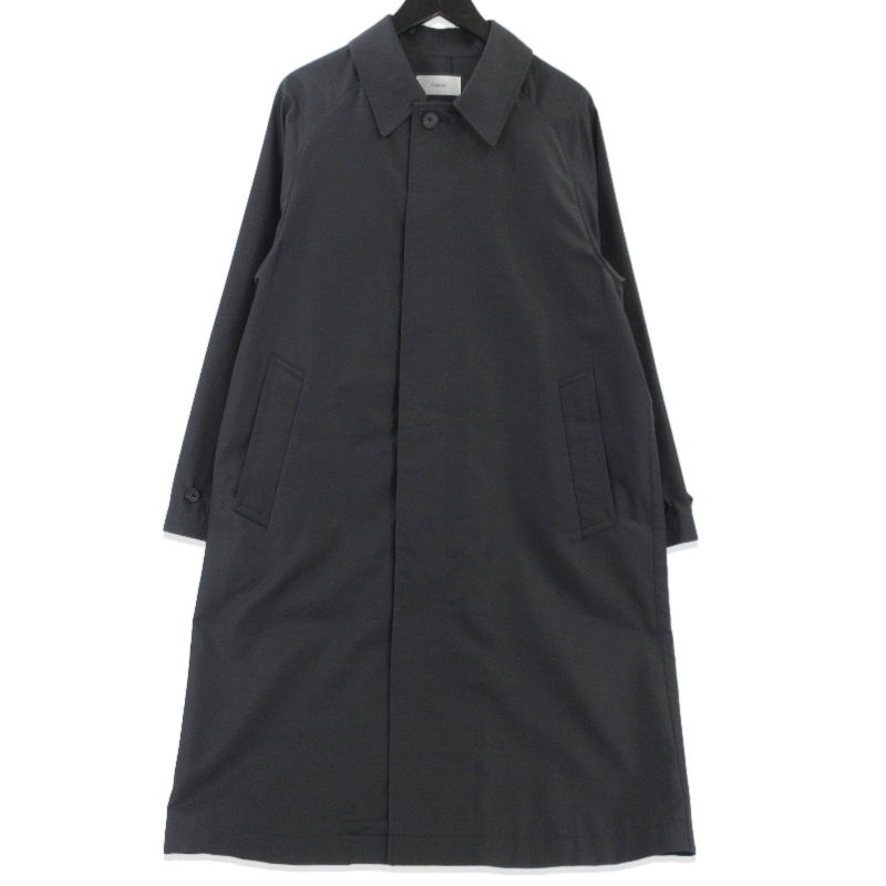 Cornier コルニエ コート WOOL/SILK COAT ステンカラーコート ロングゴート 日本製 ブラック 黒 XS 99000573