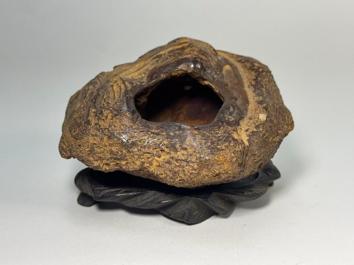 AS528 鑑賞石　盆石　自然石　水石　置物　石鉢　オブジェ　H7cm