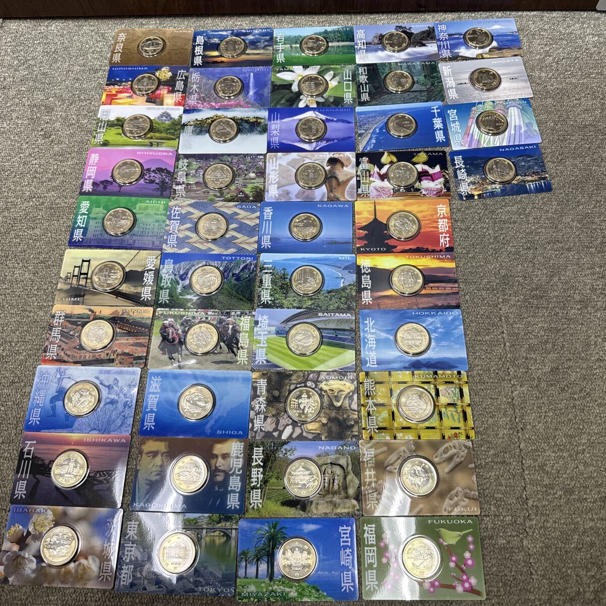 地方自治法施行六十周年記念 クラッド貨幣 5百円バイカラー 記念硬貨 造幣局 バイカラー カード型　44枚
