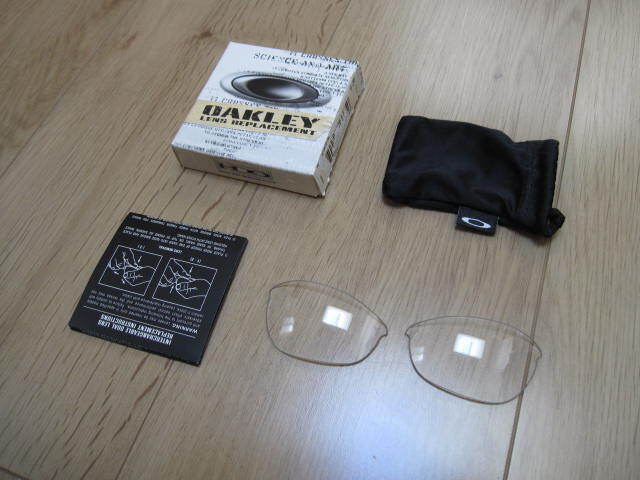 【即決価格 送料込み】OAKLEY(オークリー) HALF JACKET(ハーフジャケット) スペアレンズ クリア 純正/正規品 未使用 化粧箱付