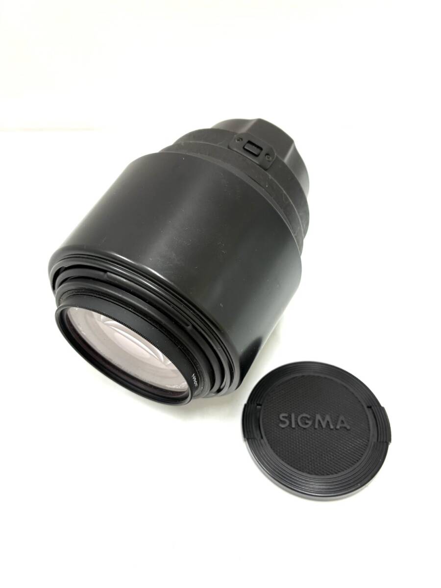 CANON-AF SIGMA キャノン シグマ レンズ 263263 ZOOM 70-210mm F4-5.6 一眼レフ カメラ フード付き 動作未確認 中古品 現状品 1円出品 W