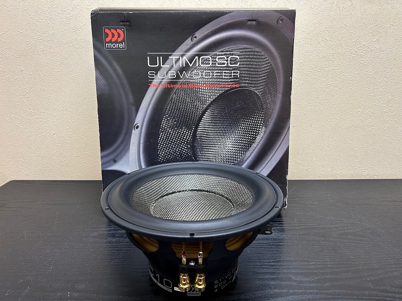 【付属品多数】MOREL モレル / ULTIMO SC 104 / 10インチ 25cm 4Ω サブウーハー / 国内正規品