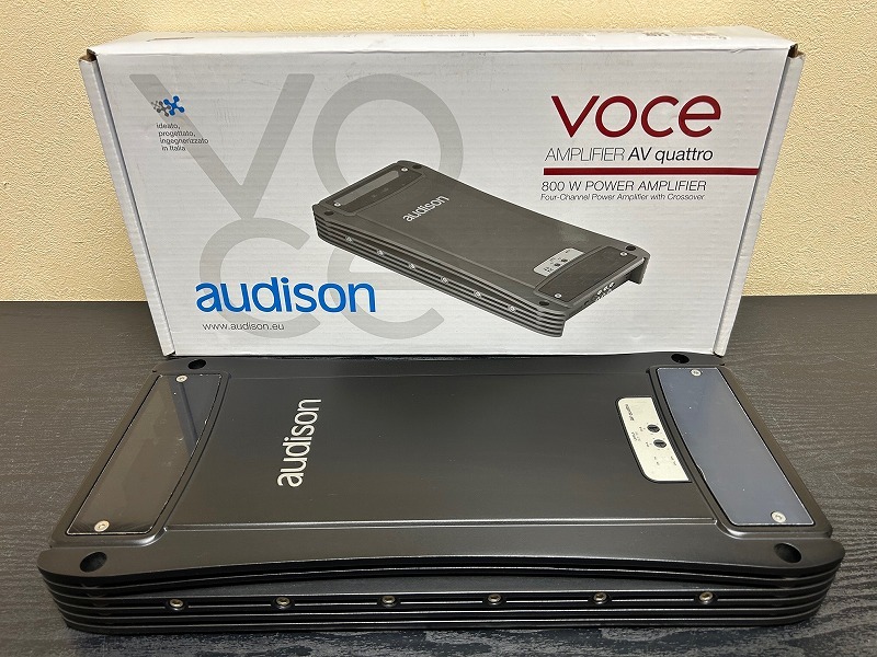 【付属品多数・美品】audison オーディソン / VOCE AV quattro 4chパワーアンプ 国内正規品 