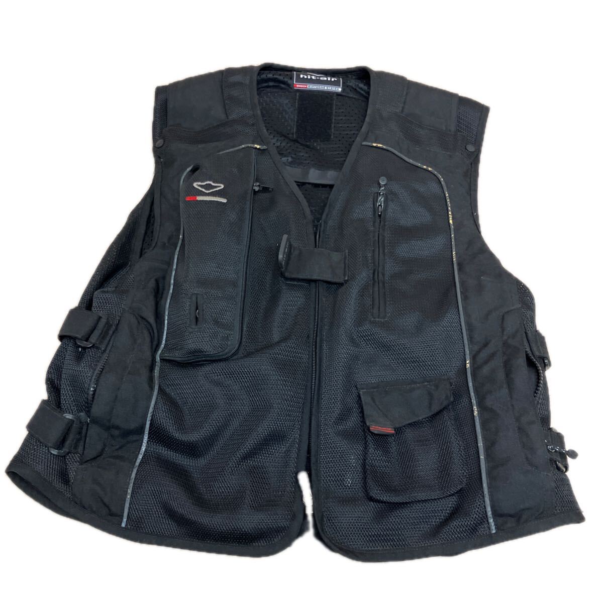 B0907 hit-air ヒットエア エアバックベスト ブラック系 XL 