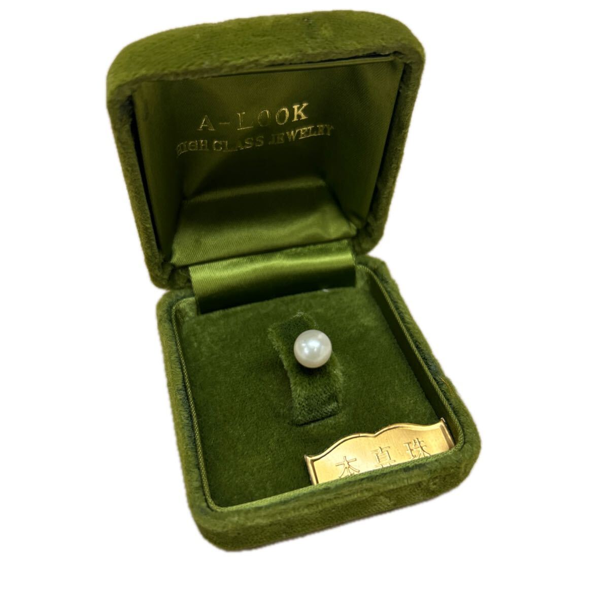 本物 本真珠 真珠 ピンブローチ K14 刻印 14金 0.79g ヴィンテージ アクセサリー 送料一律230円